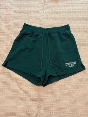 Abercrombie & Fitch Green Soft A&F Collection XS Lounge Shorts